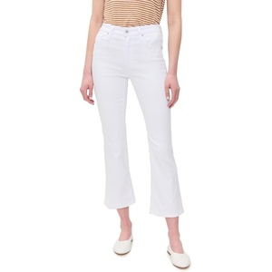 image:imageAG Jeans Womens Farrah Mid Rise Crop Boot JeansGallery White