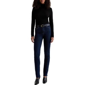 image:imageAG Jeans Womens Mari Mid Rise Straight Extended Inseam
