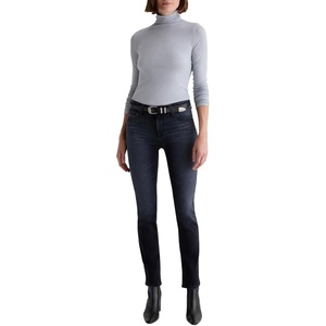 image:imageAG Womens Mari Mid Rise Slim Straight Jean in Glitch Glitch Size 24 Inseam 29