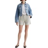 image:imageAG Adriano Goldschmied Womens Jude Mid Rise Chino ShortPumice