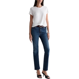 image:imageAG Adriano Goldschmied Womens Mari Crop MidRise Slim StraightNight Cap
