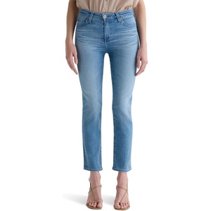 image:imageAG Womens Mari MidRise Slim Straight Crop Jeans in Atlantis 27 27 inch Inseam