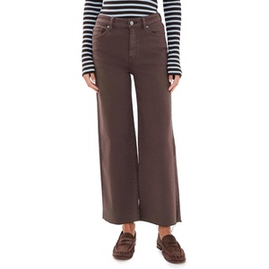 image:imageAG Adriano Goldschmied Womens Saige Wide Leg Crop JeansSulfur Burnt Umber