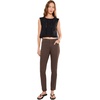 image:imageAG Jeans Mari MidRise Slim Straight Pants in BassLeatherette Light Burnt Umber