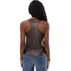 image:imageAG Adriano Goldschmied Womens Michelle HighNeck TankLtt Lt Burnt Umber