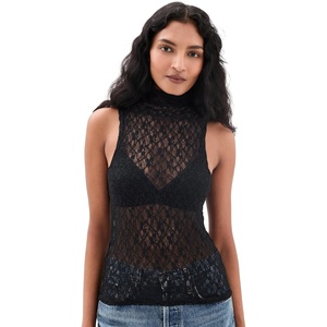 image:imageAG Adriano Goldschmied Womens Faey Essential Sleeveless TurtlenecSuper Black