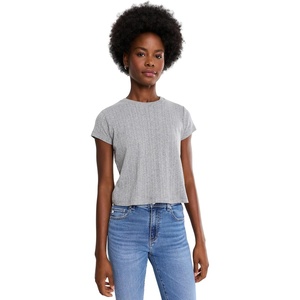image:imageAG Jeans Sadie Crew 90s Vintage Crop Short Sleeve TShirtHeather Grey
